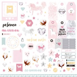 One-sided sheet of Polkadot paper 