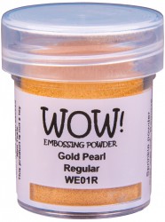Пудра для эмбоссинга WOW! "Gold Pearl-Regular", 15 мл