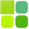 Набор текстурированной бумаги Рукоделие "Желто-зеленое ассорти" 10 листов, размер 30,5х30,5 см, 235г/м2