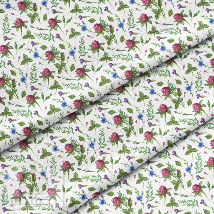 Fabric 100% cotton Poland "Clover field", size 50X50 cm