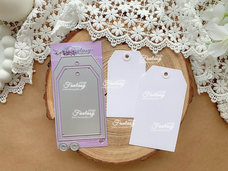 Нож для вырубки FantasyScrap «Теги классические», Fd-1754