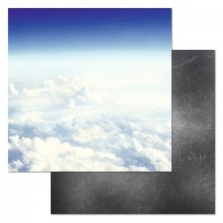 Двусторонний лист бумаги ScrapMania "Армейский альбом. Чистое небо", размер 30х30 см, 190 гр/м2