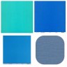 Набор текстурированной бумаги Рукоделие "Голубое ассорти" 10 листов, размер 30,5х30,5 см, 235г/м2