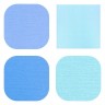 Набор текстурированной бумаги Рукоделие "Голубое ассорти" 10 листов, размер 30,5х30,5 см, 235г/м2
