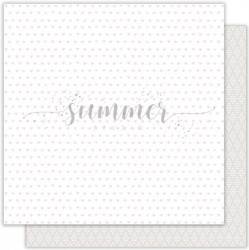 Двусторонний лист бумаги Summer Studio Vanilla Dreams "Heart" размер 30,5*30,5см, 190гр