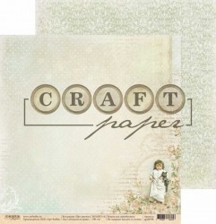 Двусторонний лист бумаги CraftPaper Про девочек "Босиком по траве" размер 30,5*30,5см, 190гр