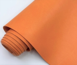Переплётный кожзам Италия, цвет Оранжевый матовый, 32Х70 см