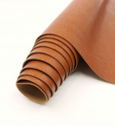 Переплётный кожзам, цвет рыжевато-коричневый глянец, 32Х70 см, 240 г/м2