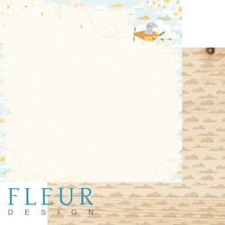 Double-sided sheet of Fleur Design paper In the clouds 