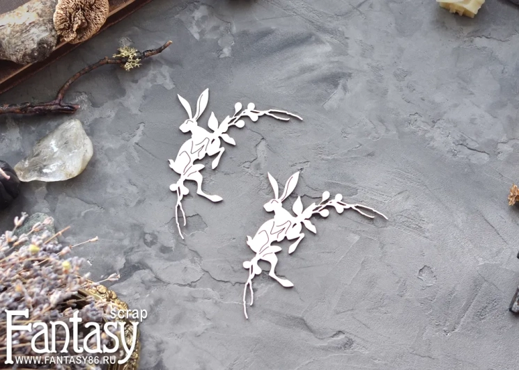 Чипборд Fantasy "Заяц 3931" размер 9,7*8 см