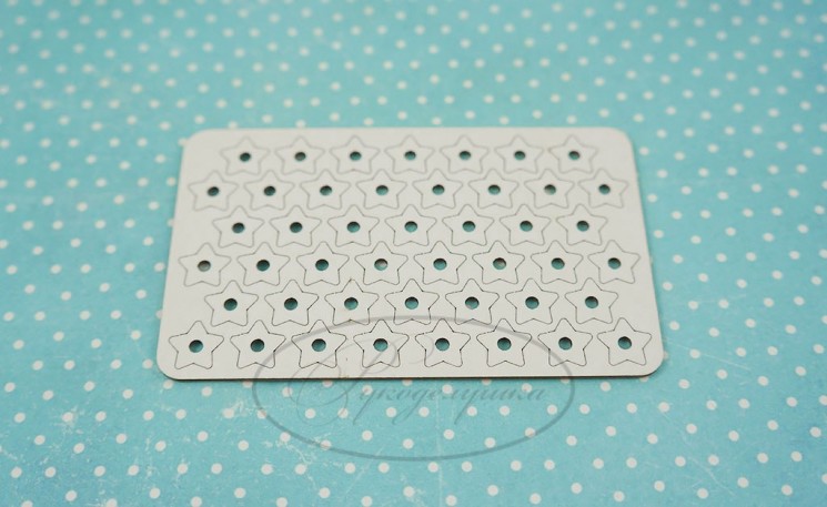Chipboard Needlework "Set of substrates for anchors Asterisks (b)", 45 pcs, size 12 mm