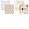 1/4 Set of double-sided Mintay Papers "Childhood" paper, 6 sheets, size 15x15 cm, 240 gr/m2
