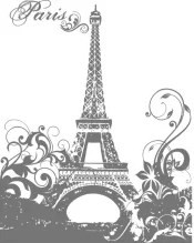 Штамп силиконовый Тамара Старцева "Париж 002", размер 6х5 см