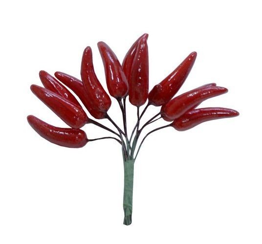 Декоративный букетик "Перчики", 12 шт, размер 9Х28 мм