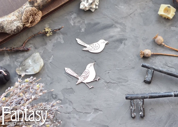 Чипборд Fantasy "Птички 3913" 