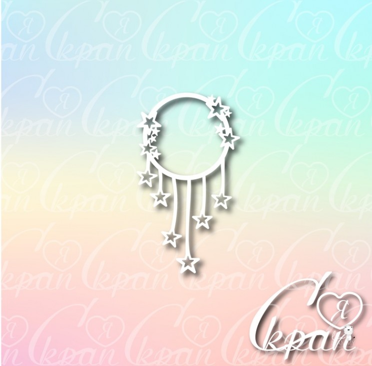 LeoMammy chipboard "Stars on a mug", size 4. 7x8. 2 cm