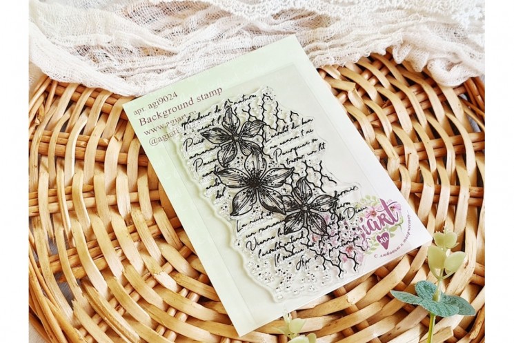 Background stamp "Elf pattern" from AgiArt, size: 109*68 mm