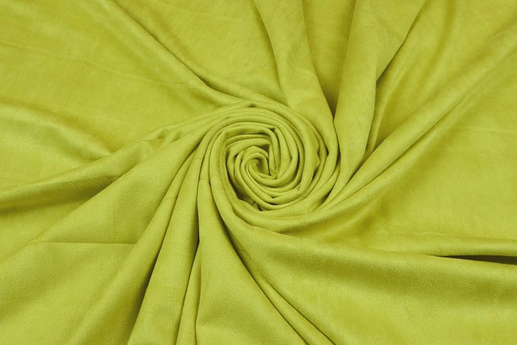 Suede double-sided "Lime", size 50x50 cm