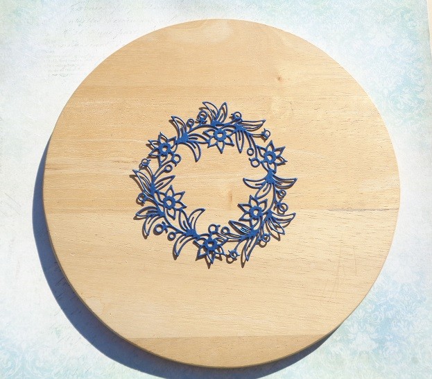 Cutting "Summer motifs" dark blue designer paper mother of pearl 290 gr. 