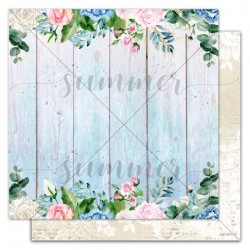 Double-sided sheet of paper Summer Royal garden 