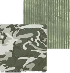 Двусторонний лист бумаги Scrapodelie Фоновая. Текстуры "Лист 6", размер 30,5х30,5см, 190 гр/м2