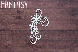 Чипборд Fantasy «Завиток снежный 2320» размер 6,8*3,7см