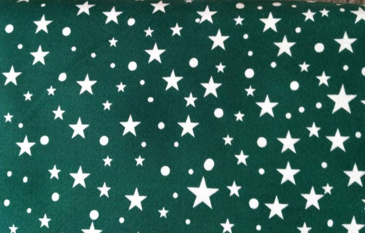 Fabric cut 50X100 cm "Stars and polka dots", Stof (America)