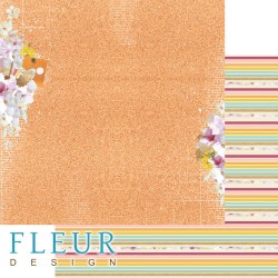 Двусторонний лист бумаги Fleur Design Моя школа "Расписание", размер 30,5х30,5 см, 190 гр/м2