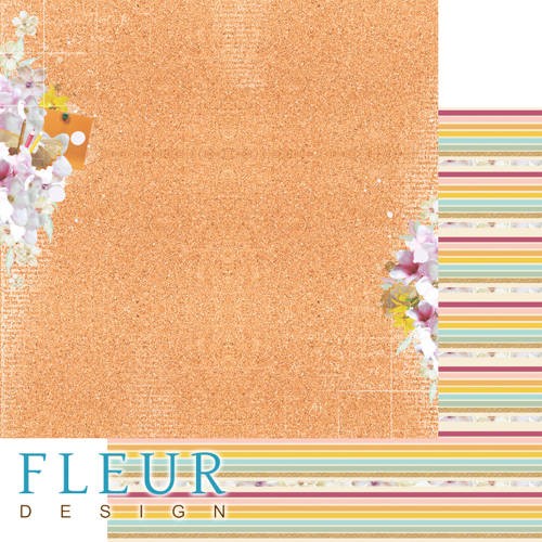 Double-sided sheet of paper Fleur Design My school "Schedule", size 30. 5x30. 5 cm, 190 gr/m2