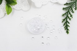 Semi-transparent mini beads 0.2 cm, 3 g (without adhesive base) 