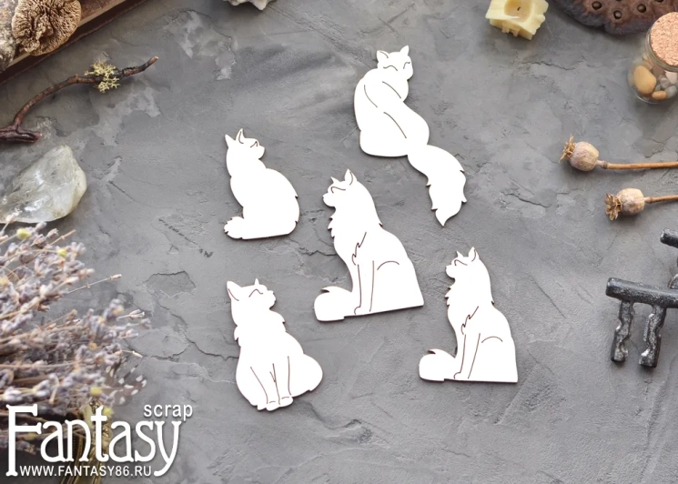 Чипборд Fantasy "Набор кошек 3911"