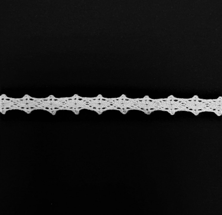 Lace ribbon "White 13", width 8 mm, length 90 cm