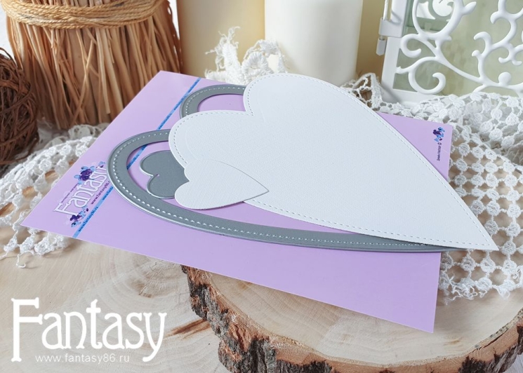 Нож для вырубки Fantasy рамка "Сердце 1433"