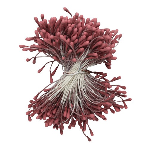 Stamens are double-sided dusty pink, 1 bundle, size 5.8 cm