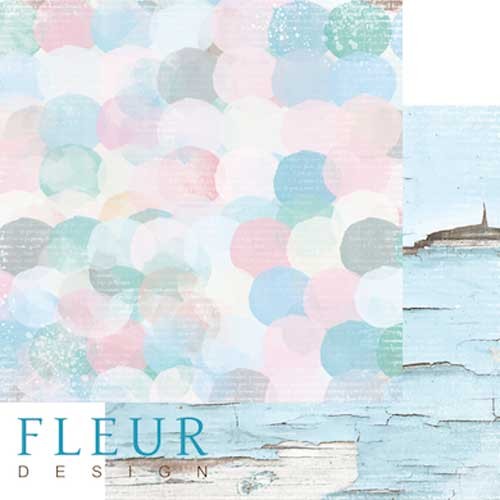 Double-sided sheet of paper Fleur Design My day "Spots", size 30. 5x30. 5 cm, 190 g/m2