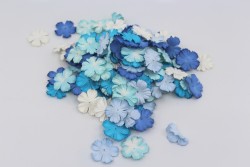 Плоские цветы "Голубой" размер 2,5 см 10 шт