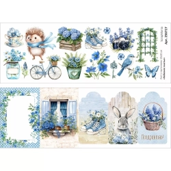 Лист с картинками 10х30 см "Небесное счастье" (ScrapMania)