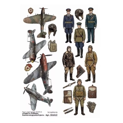 Лист с картинками 10х30 см "Радость Победы. Военно-воздушный флот" (ScrapMania)