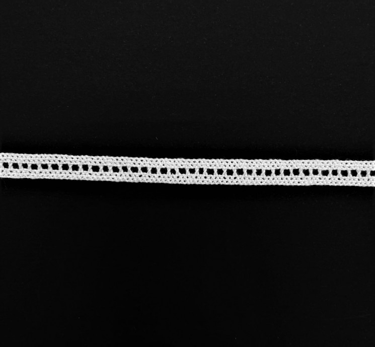 Lace ribbon "White 11", width 7 mm, length 90 cm