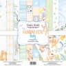 Набор двусторонней бумаги Фабрика Декору "Funny fox boy", 10 листов, размер 20х20 см, 200 гр/м2