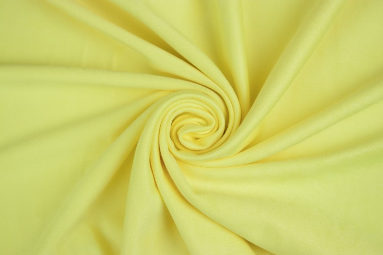 Замша двусторонняя "Светло-желтая", размер 33х70 см 