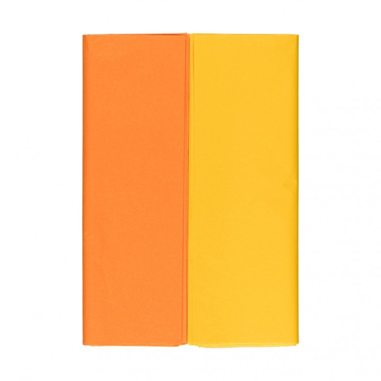 Бумага "Тишью" Stilerra размер 50х70 см, цвет оранжевый/желтый