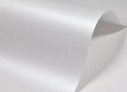 Дизайнерская бумага Белый металлик, А4, плотность 290 гр/м2
