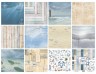 A set of double-sided paper for the Decor "Memories of the sea", 10 sheets, size 20x20 cm, 200 gr/m2