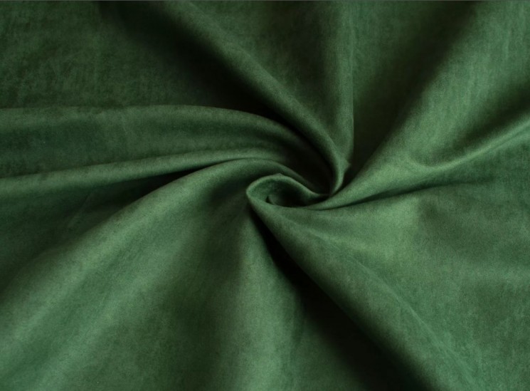 Искусственная односторонняя замша "Зеленая", размер 33х70 см