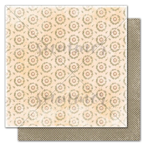 Double-sided sheet of paper Summer Nursery "Lions and circles" size 30.5*30.5 cm, 190gr