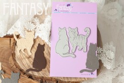 Нож для вырубки Fantasy  «Два кота» размер 6*4 см и 5*4 см (1)