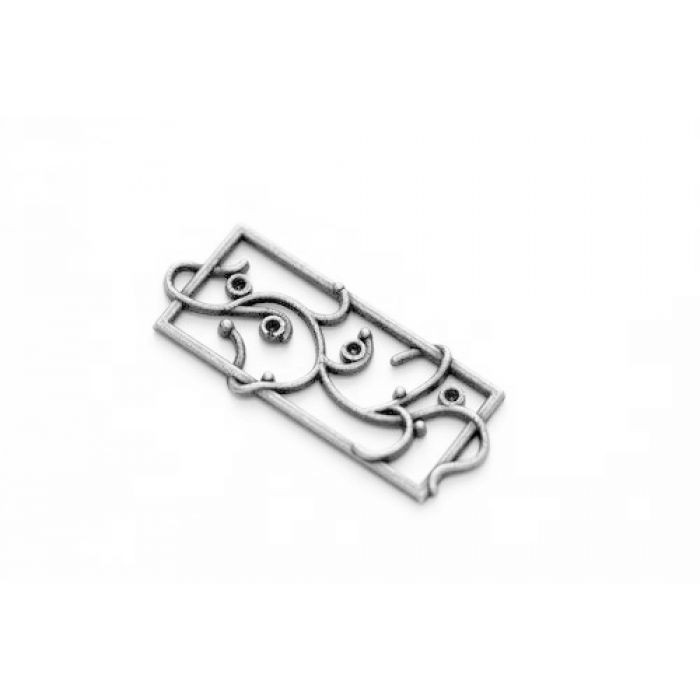 Silver pendant "Flower frame", size 4x1. 1 cm, 1 pc