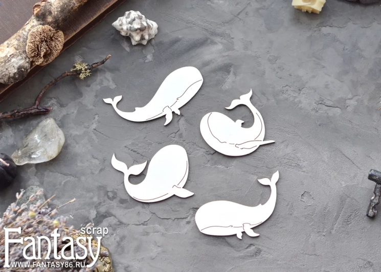 Чипборд Fantasy "Набор большие киты 3909"