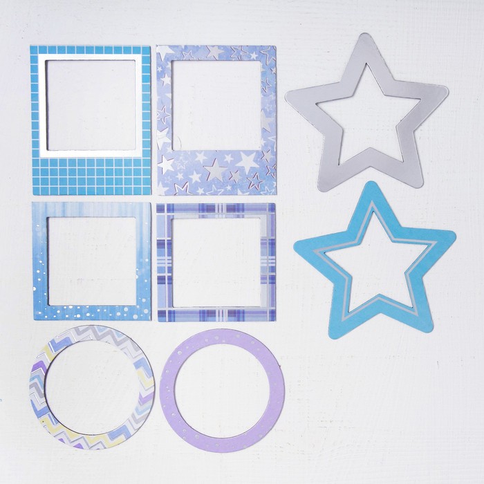 Набор декоративных рамочек с тиснением "Моя прекрасная мама", 8 шт